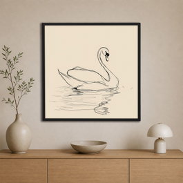 Wallity Pintura Decorativa en Lienzo Enmarcada 80 x 80 cm Multicolor